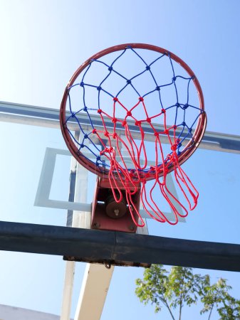 Foto de Baloncesto Net vista de fondo - Imagen libre de derechos