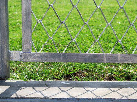 Photo for Wire fence background view - Royalty Free Image