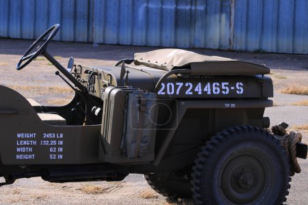 Photo for Military vehicle background view - Royalty Free Image