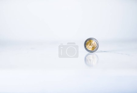 Photo for Euro coins, European Union currency - Royalty Free Image