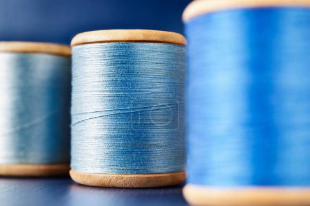 Photo for Spools with colored thread - Royalty Free Image