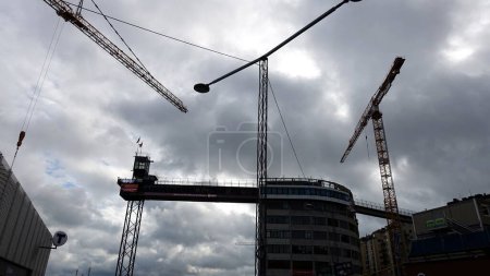 Photo for The cranes that rise in the center of the city of Stockholm - Royalty Free Image