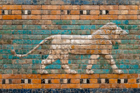 Foto de Babilonia pared relieve fondo - Imagen libre de derechos