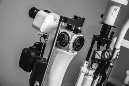Photo for Medical optometrist equipment used for  eye exams - Royalty Free Image