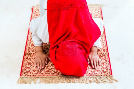 Photo for Asian Muslim woman praying - Royalty Free Image