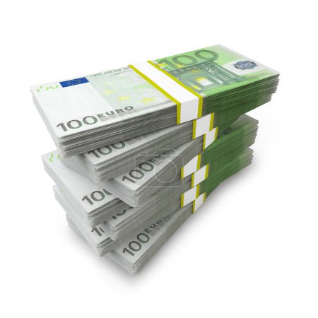 Foto de Euros sobre fondo blanco - Imagen libre de derechos