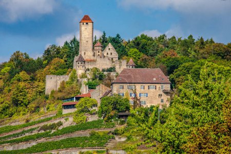 Téléchargez les photos : Château Hornberg, Neckarzimmern, Baden-Wrttemberg, Allemagne - en image libre de droit