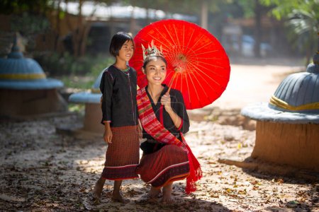 Photo for Elephant with Asian girl - Royalty Free Image