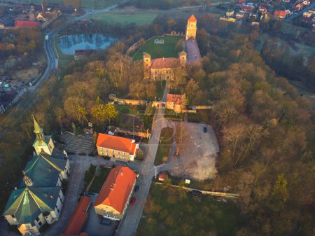 Foto de Vista panorámica de la ciudad vieja Toszek - Imagen libre de derechos