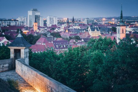 Foto de Plano escénico de Panorama de Erfurt - Imagen libre de derechos