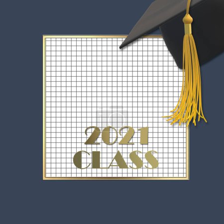 Photo for Graduation 2021 cap with tassel - Royalty Free Image