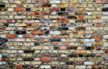 Photo for Architecture brick wall, stoned textured background - Royalty Free Image