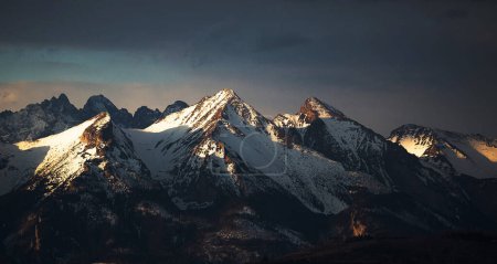 Photo for Landscape of snowy mountains - Royalty Free Image
