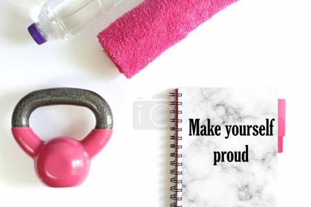 Téléchargez les photos : Fitness motivation devis close up - en image libre de droit