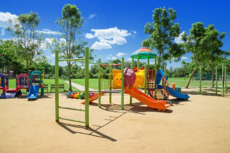 Photo for Kids playground in the park - Royalty Free Image