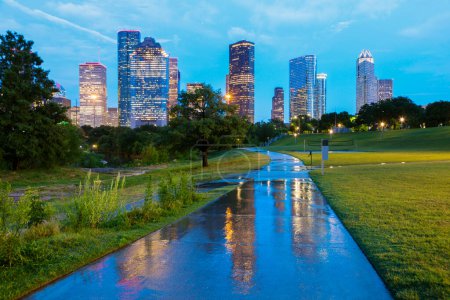 Foto de Panorama de Houston ciudad - Imagen libre de derechos