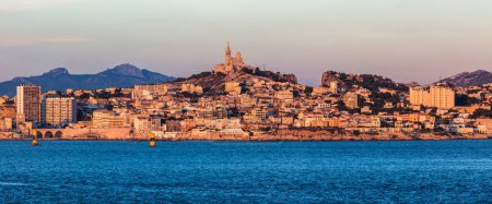 Photo for Marseille panorama from Frioul archipelago - Royalty Free Image
