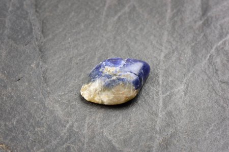Photo for Close-up view of semi precious stone on grey background - Royalty Free Image