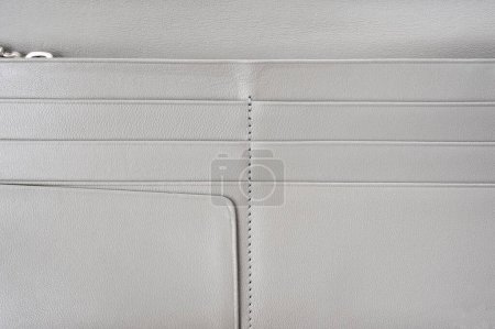 Photo for Close-up view of stylish grey wallet - Royalty Free Image