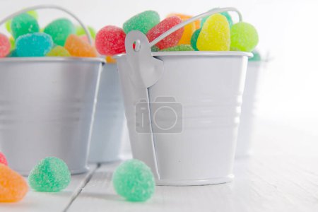 Photo for Multicolored soft candies, close-up view - Royalty Free Image