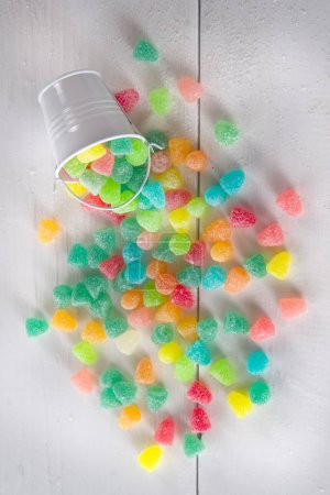 Photo for Multicolored soft sweet candies - Royalty Free Image