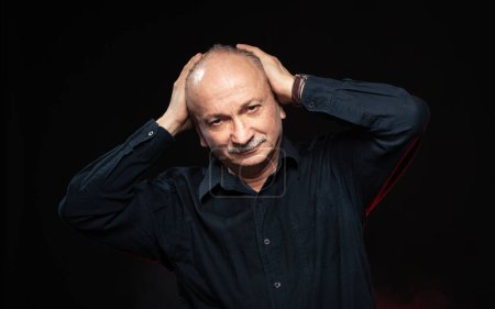Photo for Studio portrait of Turkish senior Old man. - Royalty Free Image