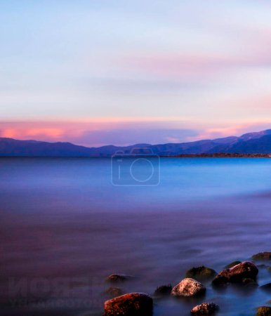 Photo for Landscape of sea during sunset - Royalty Free Image