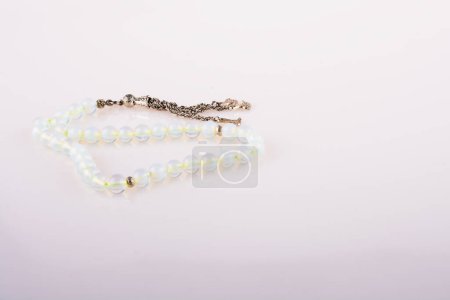 Photo for Praying beads on white background - Royalty Free Image