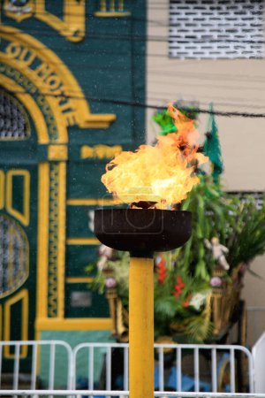 Photo for Symbolic fire of bahia independence - Royalty Free Image