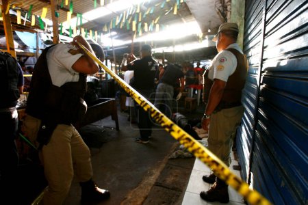 Foto de Escena del crimen en El Salvador - Imagen libre de derechos