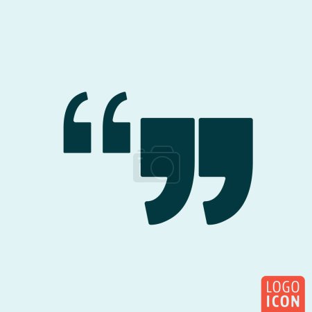 Photo for Quote comma icon illustration - Royalty Free Image