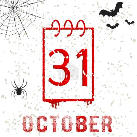 Téléchargez les photos : Halloween 31 octobre, illustration colorée - en image libre de droit
