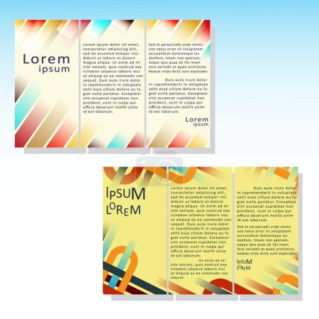 Téléchargez les photos : Set modèles de brochures, Brochures flyers design - en image libre de droit