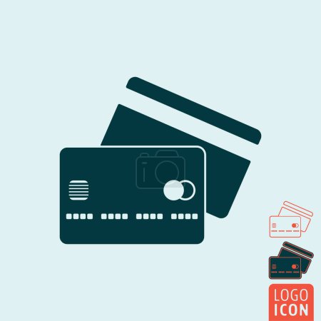 Photo for Credit cards icon isolated - Royalty Free Image