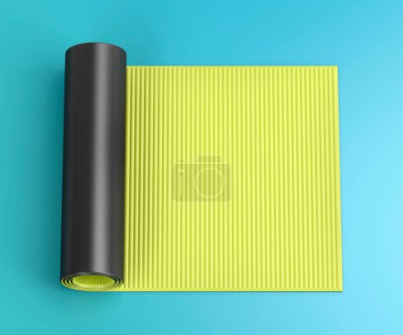 Photo for Soft fitness mat, colorful image - Royalty Free Image