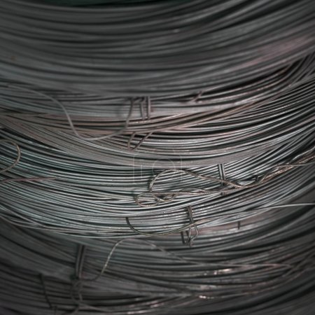 Foto de "Las barras de acero utilizadas en la construcción" - Imagen libre de derechos
