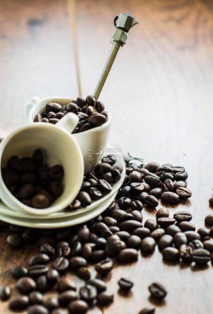 Foto de Granos de café tostados marrón - Imagen libre de derechos
