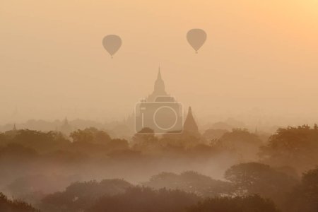 Photo for Balloons in bagan, Myanmar - Royalty Free Image