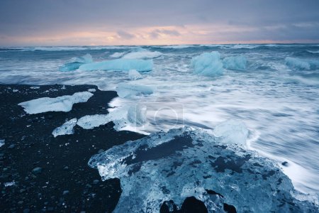 Photo for Landscape of iceberg beach - Royalty Free Image