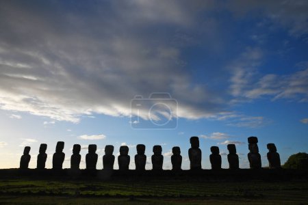 Photo for Ahu Tongariki Moai at Easter Island - Royalty Free Image