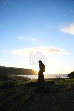 Photo for "Ahu Tongariki Moai at Easter Island" - Royalty Free Image