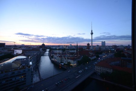 Photo for Berlin cityscape at sunrise - Royalty Free Image