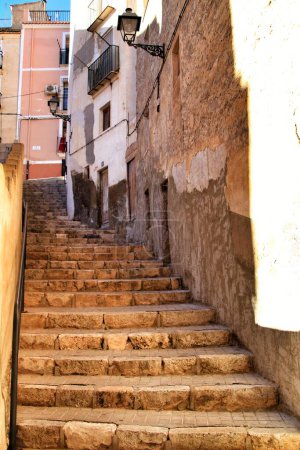 Photo for "Narrow streets in the village of Jijona in Alicante" - Royalty Free Image