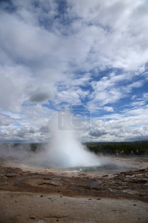 Photo for "Strokkur geyser eruption in Iceland" - Royalty Free Image