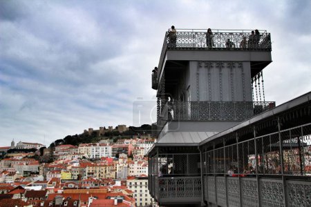 Foto de Ascensor de Santa Justa en Lisboa - Imagen libre de derechos