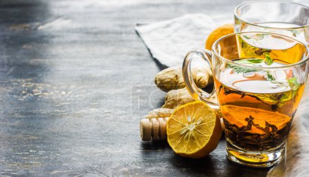 Photo for Spiced tea with lemon - Royalty Free Image