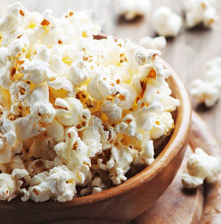 Photo for Close-up shot of delicious popcorn for background - Royalty Free Image