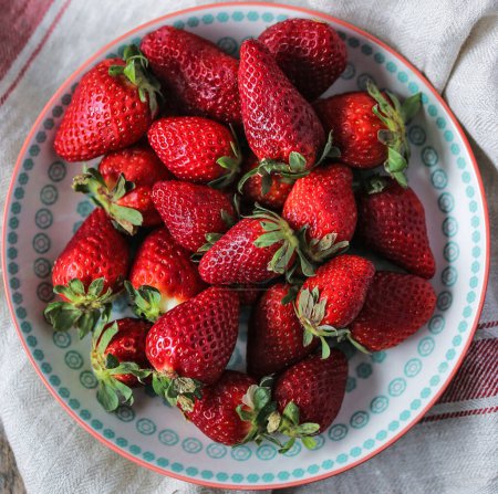 Foto de Primer plano de deliciosas fresas para el fondo - Imagen libre de derechos