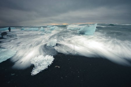 Foto de Paisaje de la playa de iceberg - Imagen libre de derechos