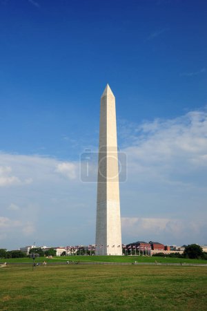 Photo for Washington memorial on a sunny day in washington, dc, usa. - Royalty Free Image
